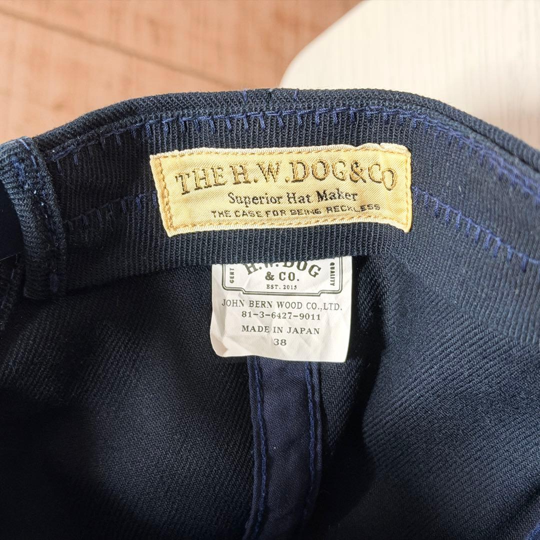 H.W.DOC & CO. ネイビー トラッカーキャップ　サイズ38