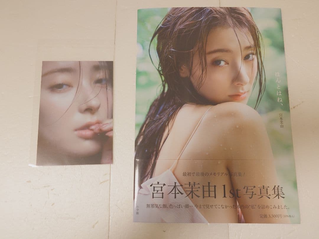 【激レア：直筆メッセージサイン入り初版帯付本】宮本茉由さん写真集『ほんとはね、』