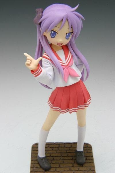 【未開封 美品】らき☆すた　柊かがみ&柊つかさ制服Ver　1/12フィギュア