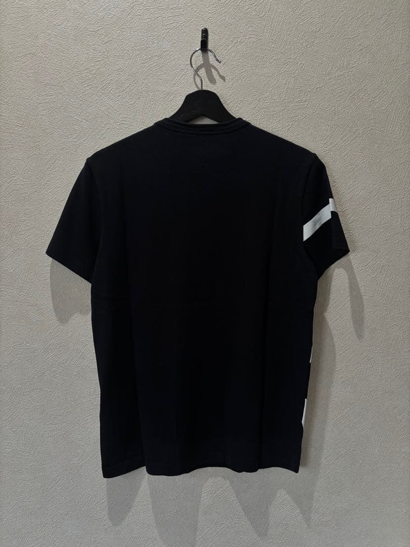 MONCLER Tシャツ ブラック×ホワイト メンズ sizeS