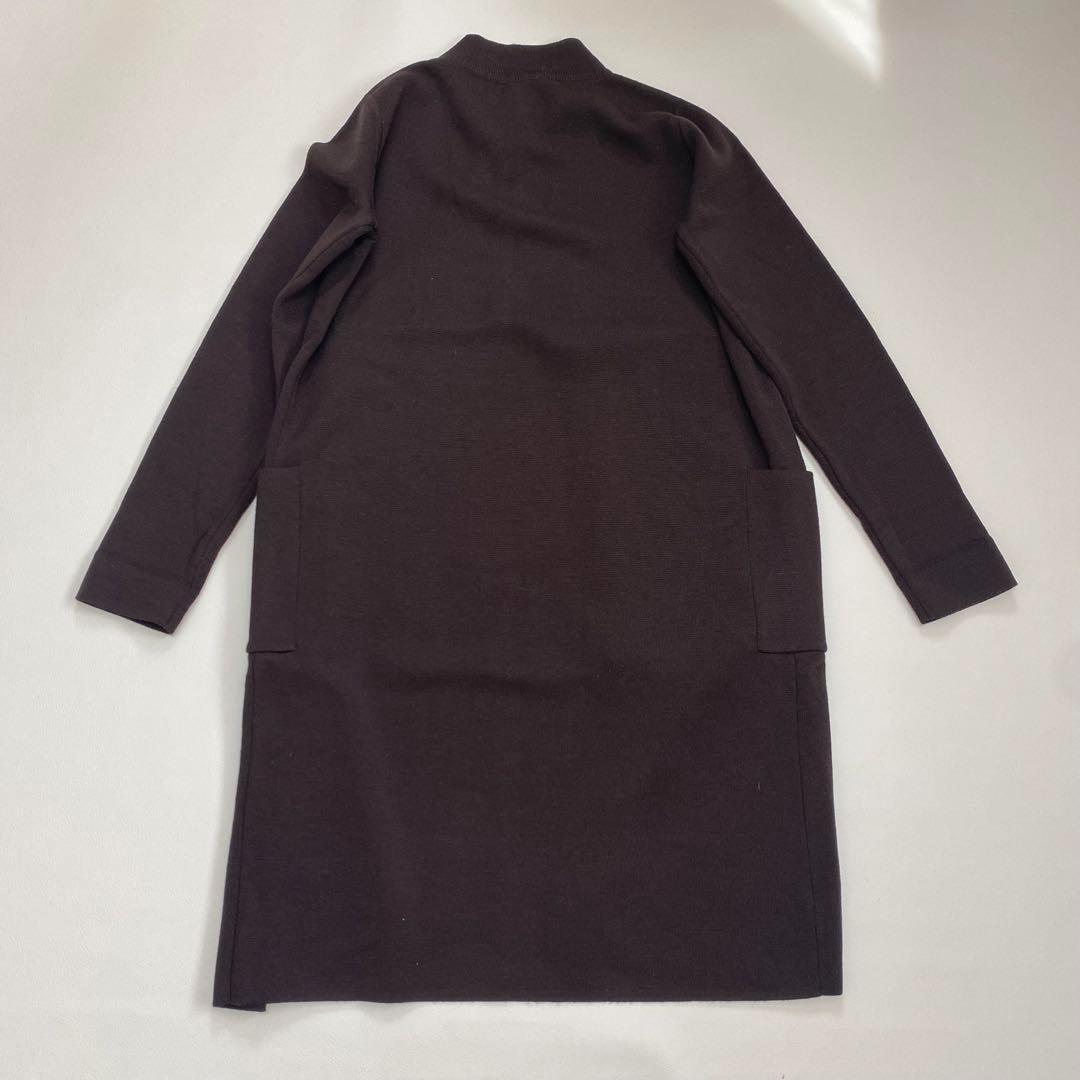 MaxMara マックマーラ ハイネック ロングカーディガン ブラウン M
