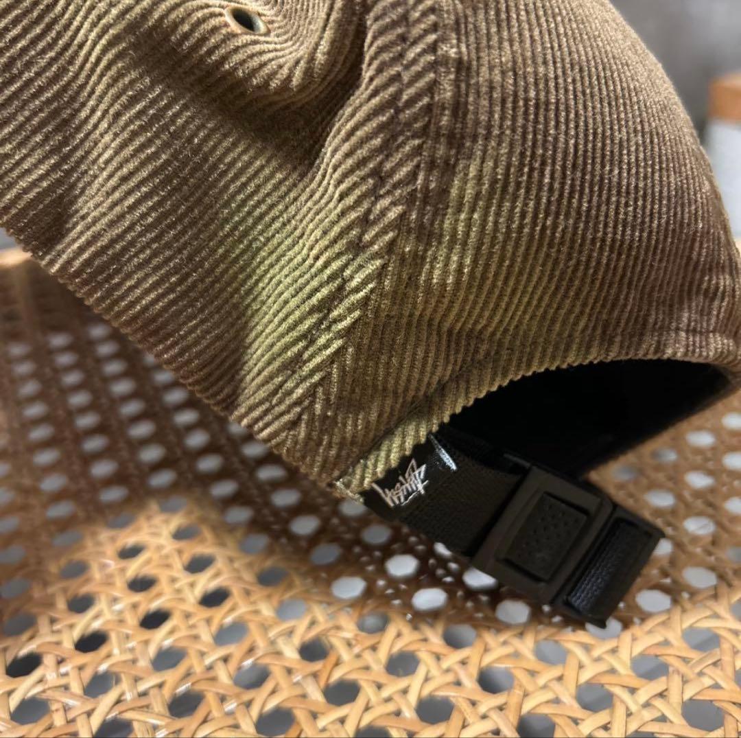 Stussy オリーブ コーデュロイキャップ
