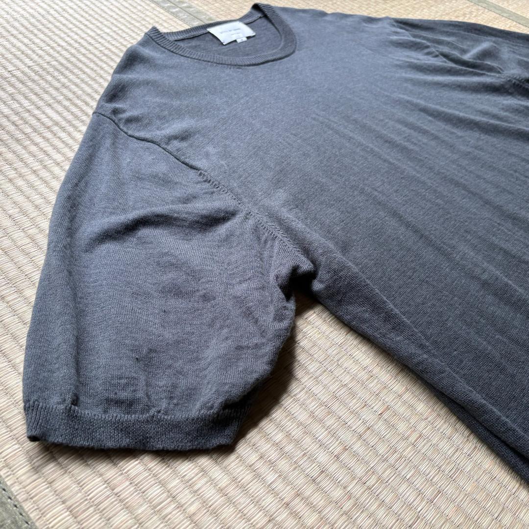 STILL BY HAND Knit T-shirt グリーンチャコール 50