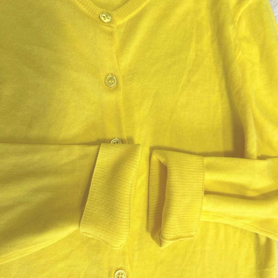 美品☆希少カラー/ドゥーズィエムクラス クルーネックカーディガン 黄色