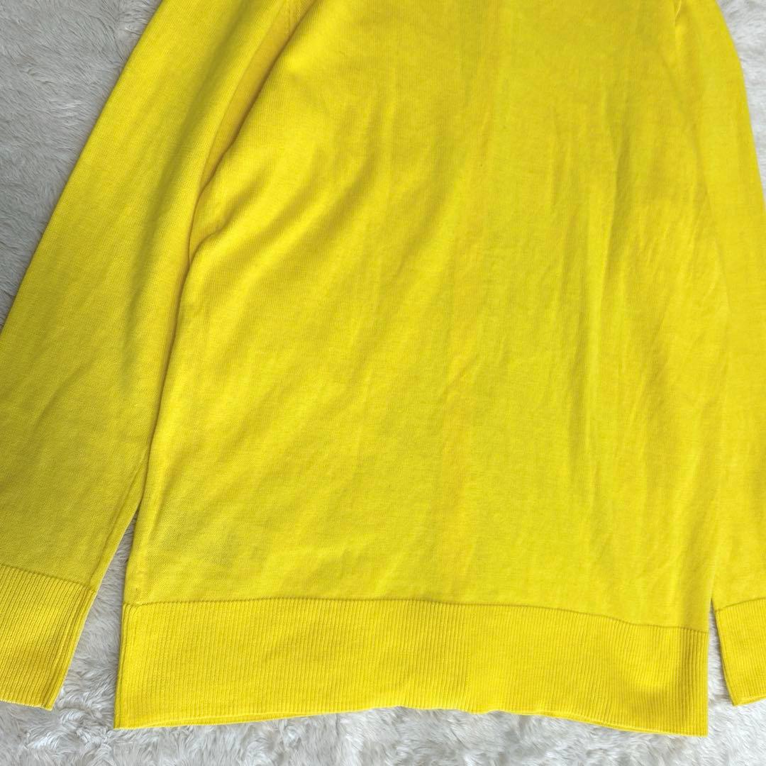 美品☆希少カラー/ドゥーズィエムクラス クルーネックカーディガン 黄色