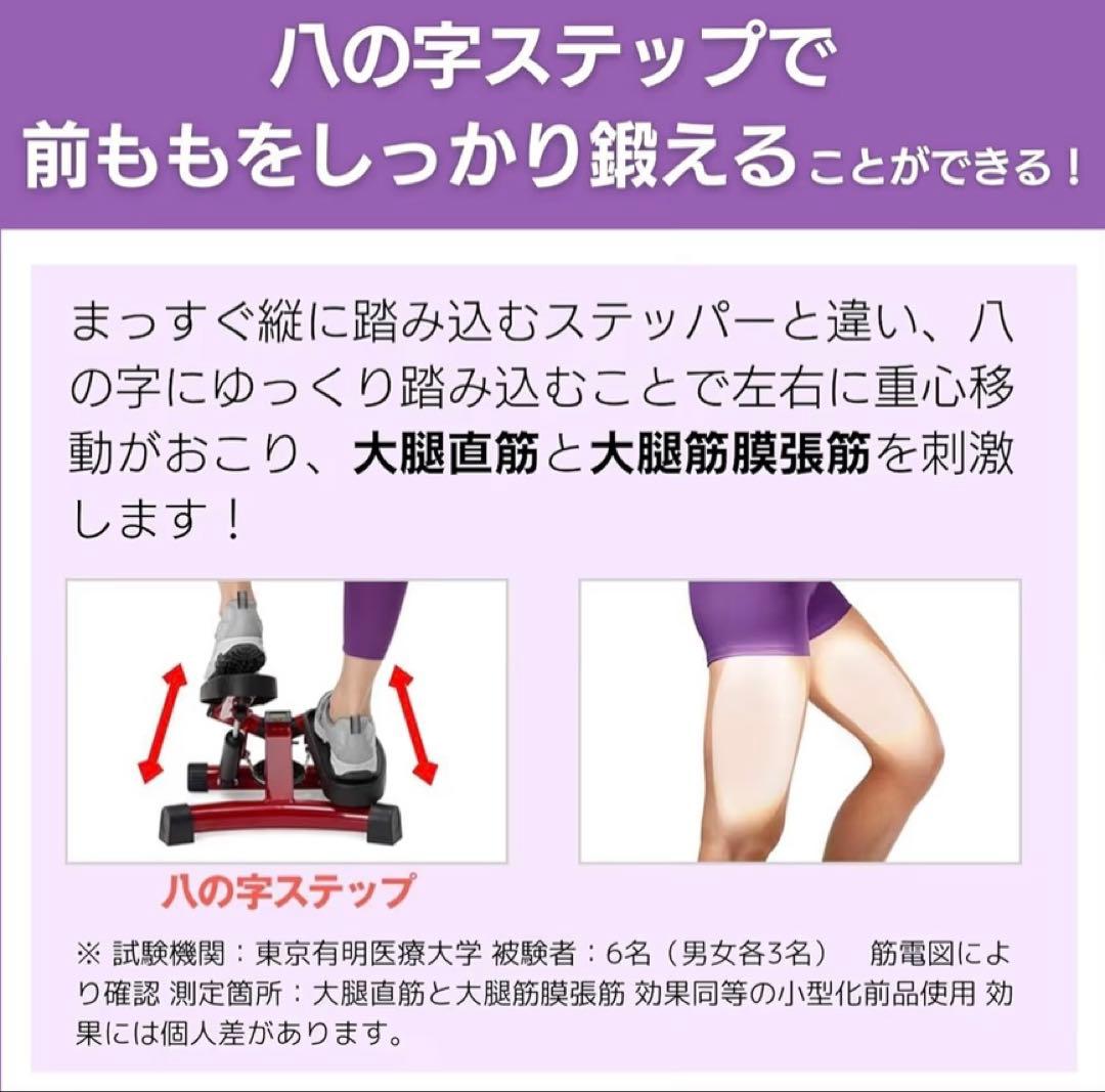 ナイスデイ 健康ステッパープレミアムレッド カロリー計測機能付き【未使用に近い】