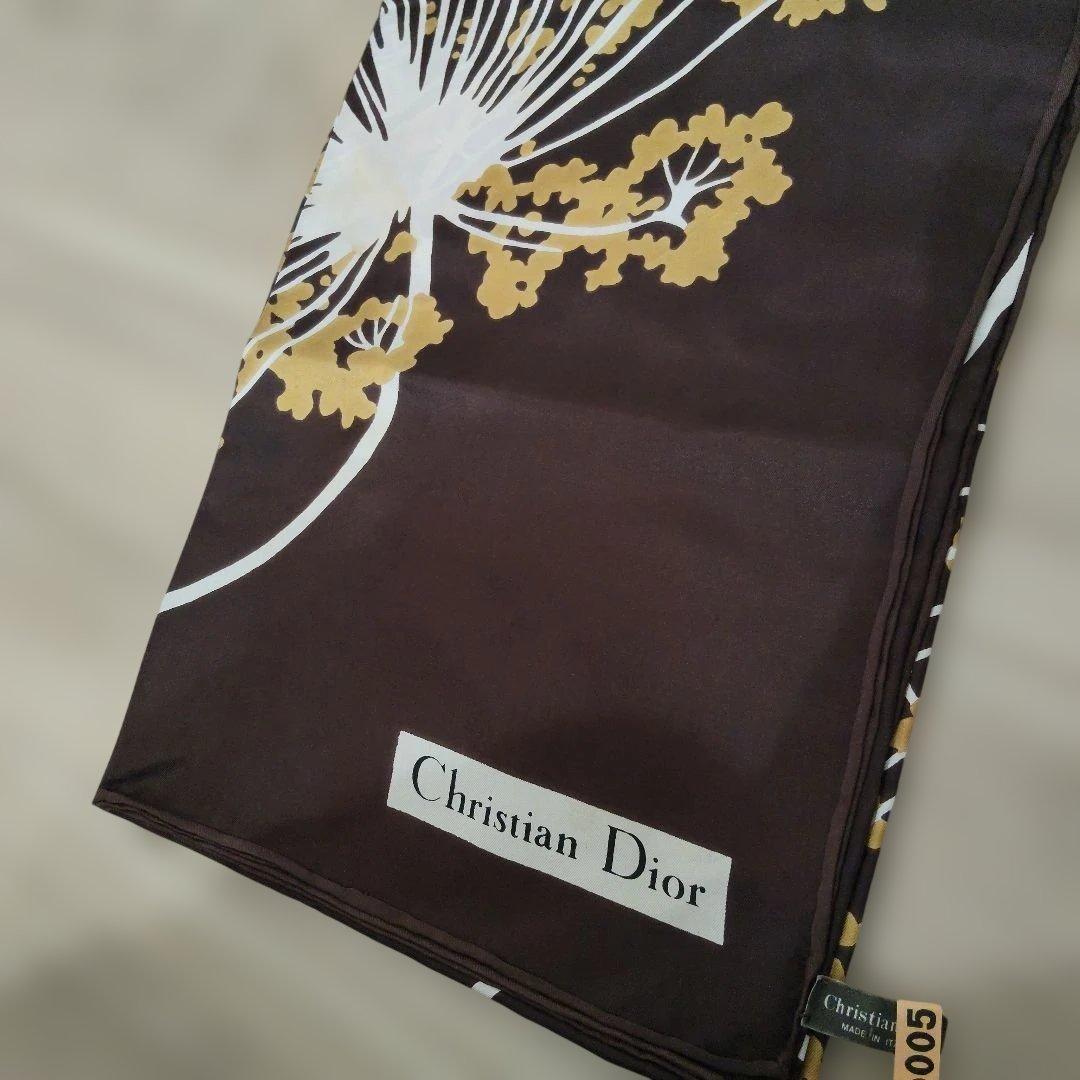 Christian Dior 花柄 大判スカーフ