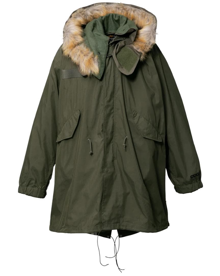 L / 試着のみ CDG x ALPHA FISHTAIL COAT モッズ