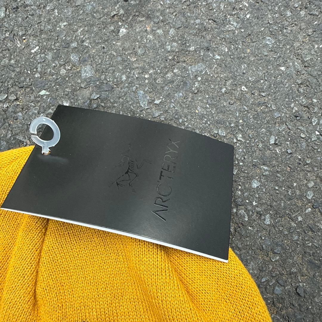 帽子 y2k archive yellow Knit beanie bird logo