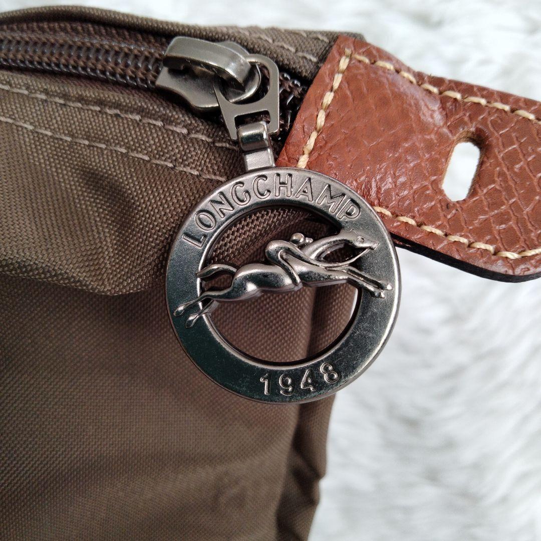 LONGCHAMP カーキ ナイロン ボストンバッグ XLサイズ
