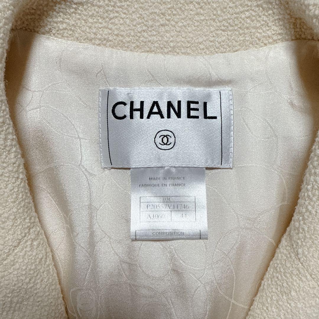 ご購入者様優先 CHANEL ツイード ジャケット アイボリー 44 P05A