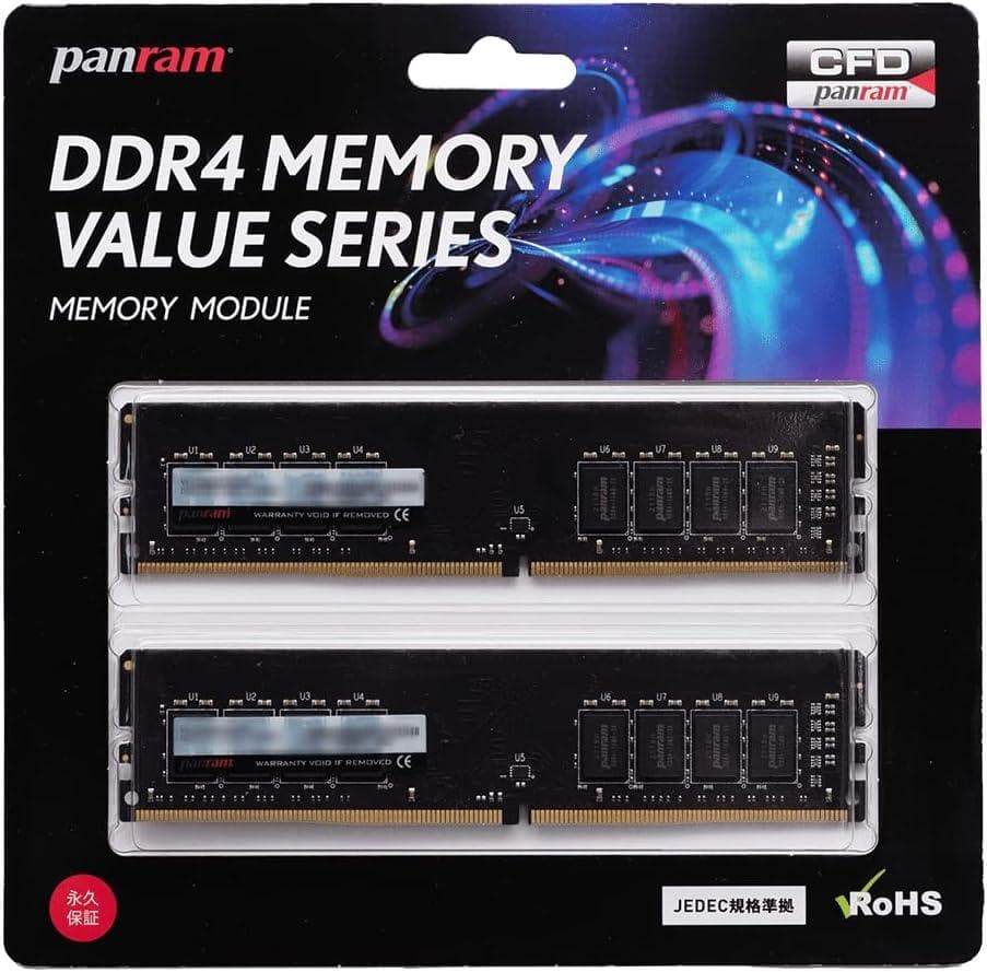 W*D様 CFD Panram DDR4-3200 16GB(8GB×2)