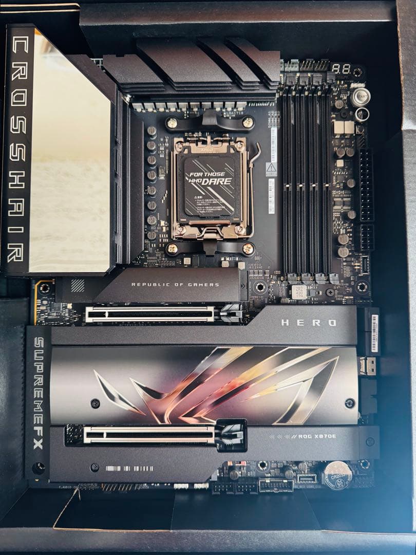ROG CROSSHAIR X870E HERO AM5 動作確認済