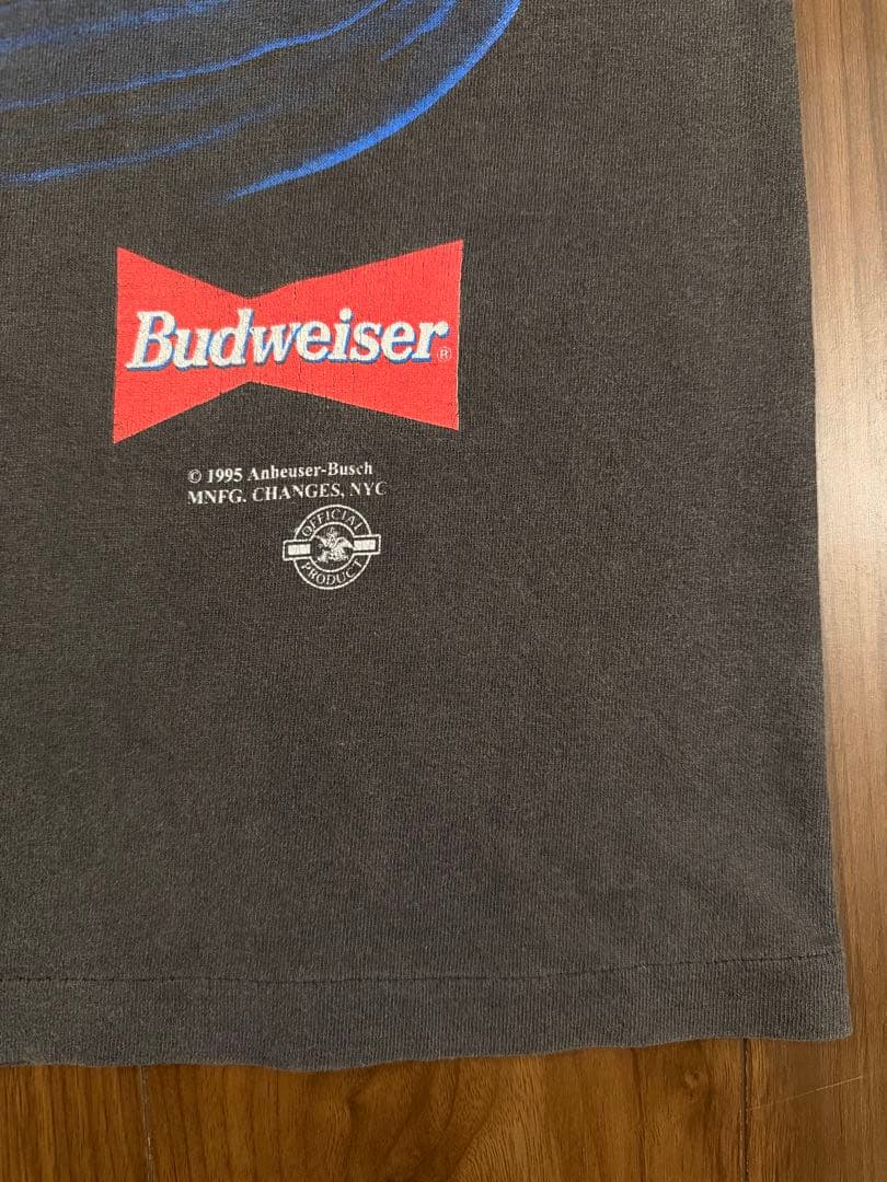 BUDWEISER 90s グッドフェードvintage Tシャツ L ブラック