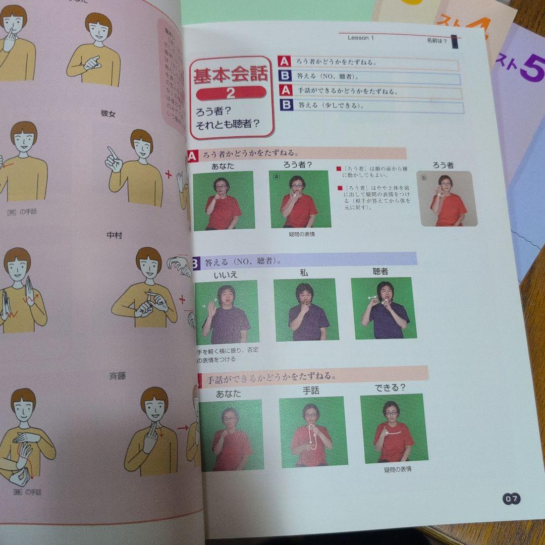 手話入門講座DVDとテキスト　ユーキャン