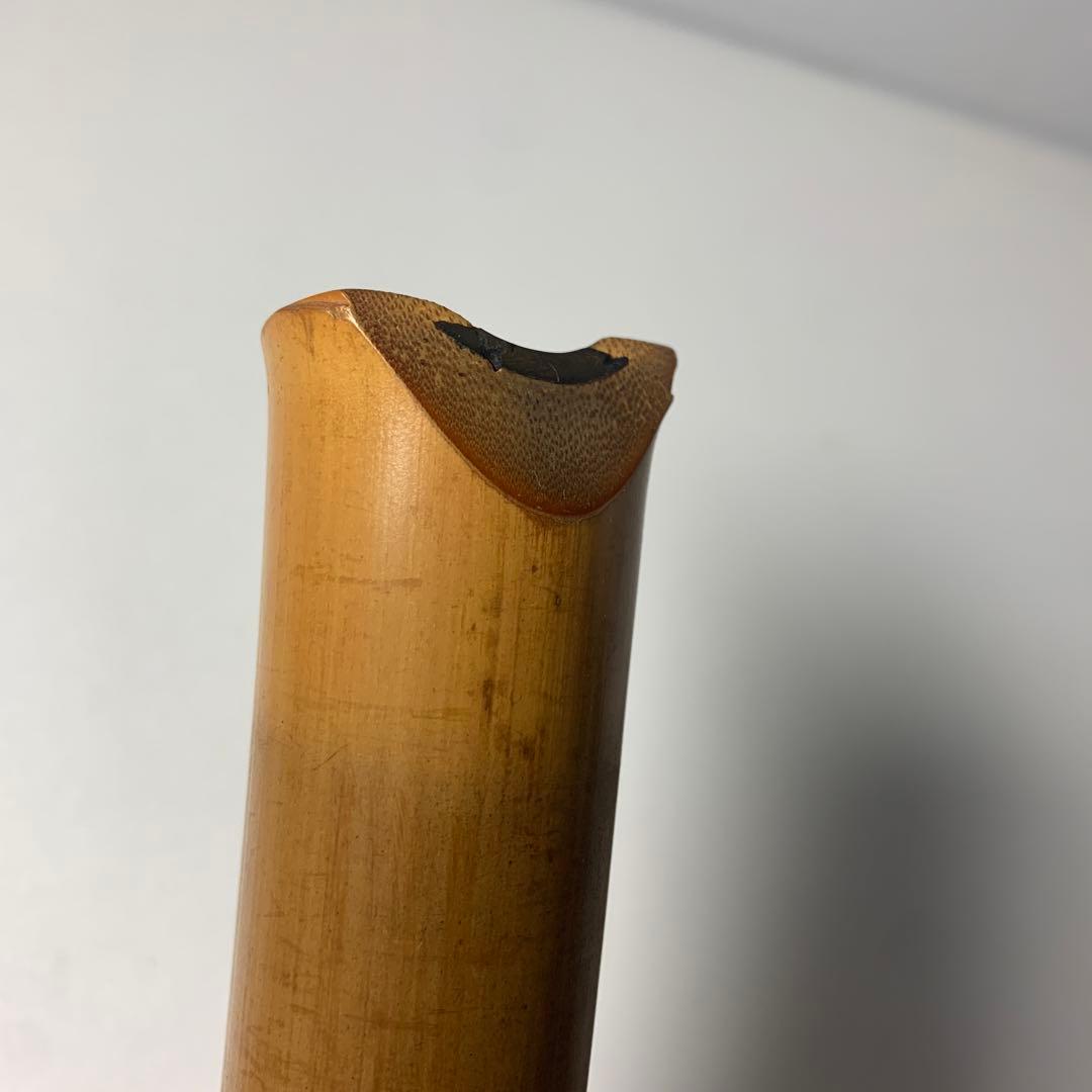 尺八本体 竹製 全長546mm 松月 和楽器 竹製　伝統的なデザイン 尺八