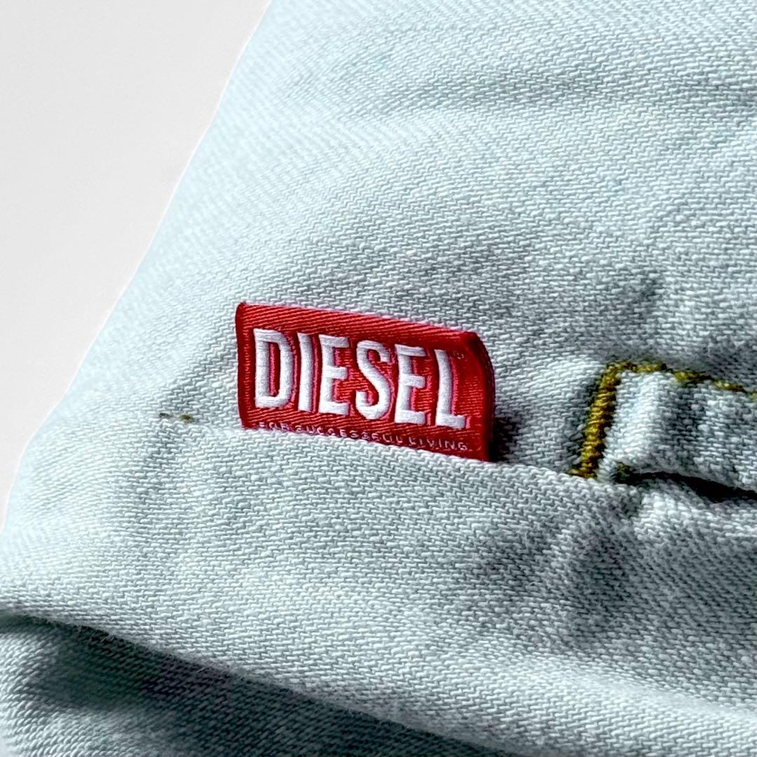 近年 DIESEL リバーシブル 中綿ジャケット オーバルD チェック デニム