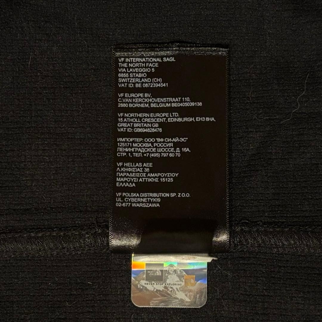 〈ザ・ノースフェイス〉ナイロンベスト　黒　刺繍ロゴ　L 企業ロゴ　美品 f