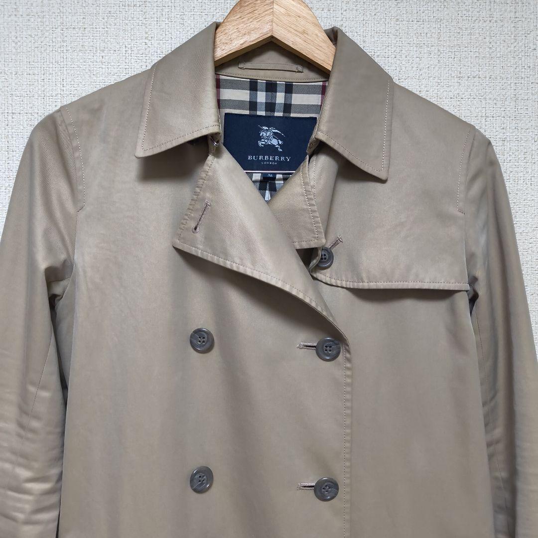 BURBERRY トレンチコート ノバチェック 38 ベージュ