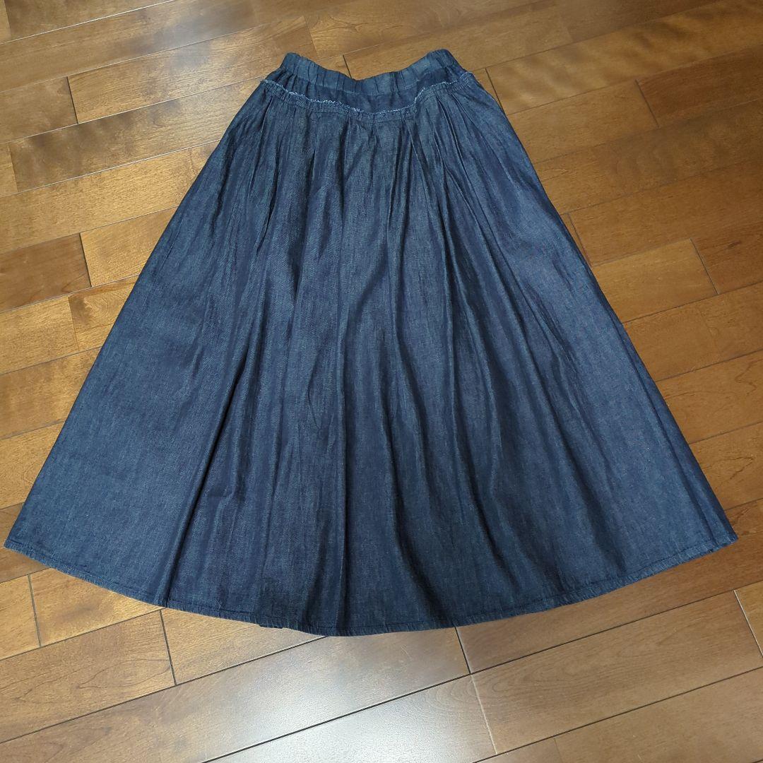 美品2023パラスパレスデニムタックスカート