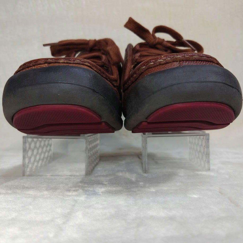 CLARKS クラークス 本革 レザー ワラビー シボ加工　ブラウン 25cm