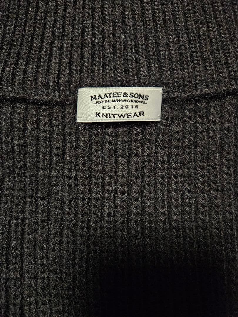 24aw MAATEE&SONS 2 畦起毛JIPVEST