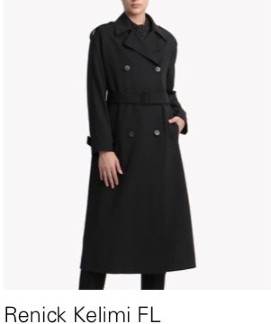 theory luxe Renick Kelimi FL ブラック　40 コート