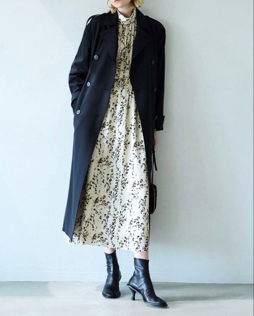 theory luxe Renick Kelimi FL ブラック　40 コート