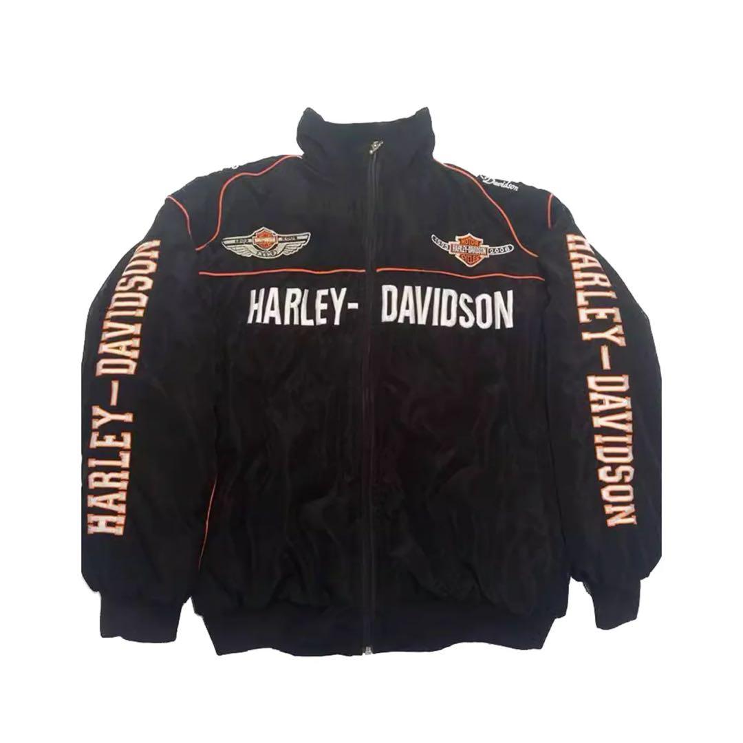 Harley-Davidson バイカーデザインレーシングジャケット（中綿入り）
