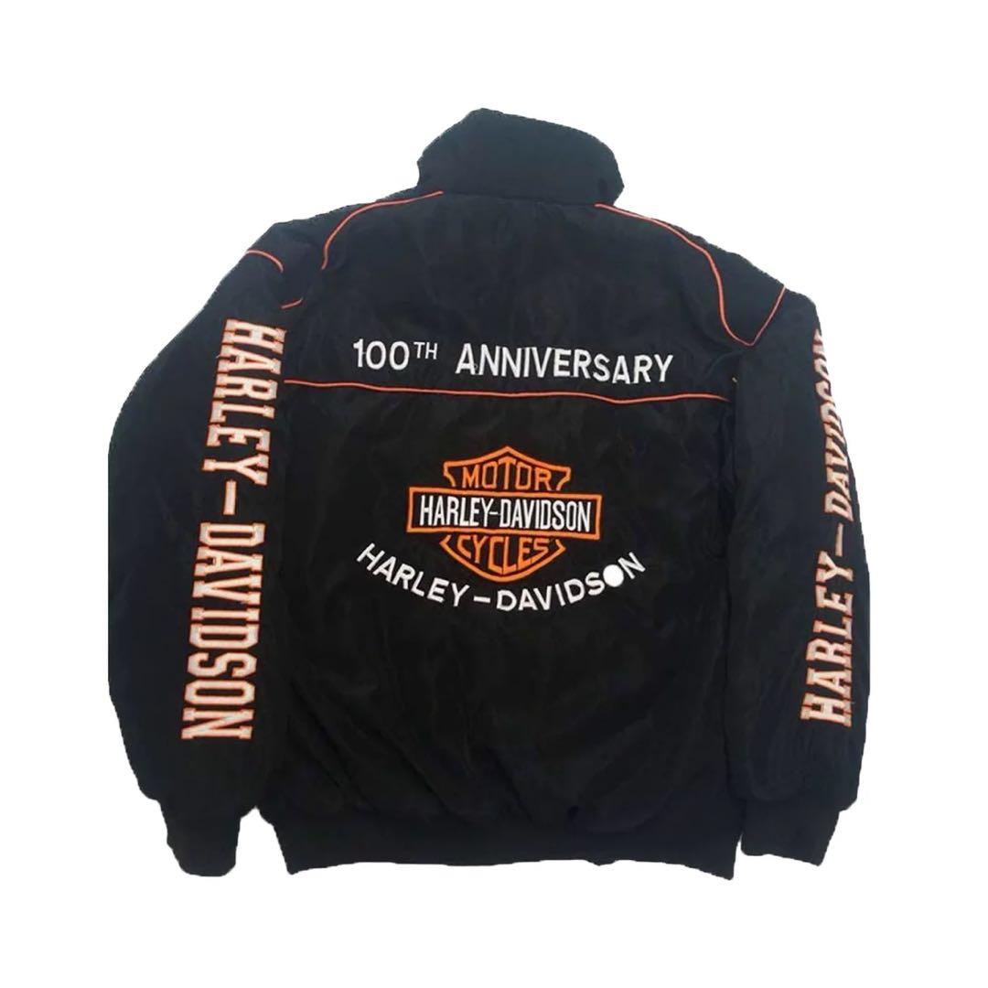 Harley-Davidson バイカーデザインレーシングジャケット（中綿入り）
