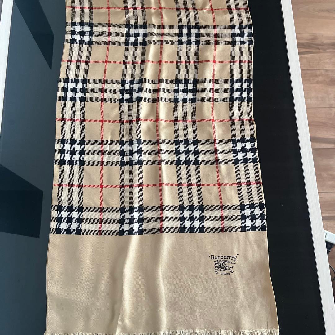 バーバリー BURBERRY シルク　大判　ストール　ノバチェック　ショール
