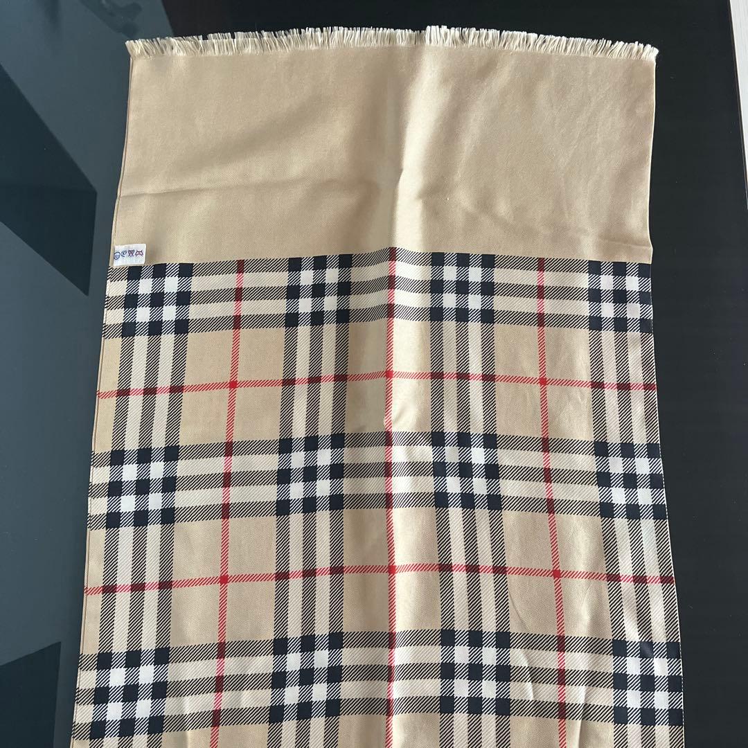 バーバリー BURBERRY シルク　大判　ストール　ノバチェック　ショール