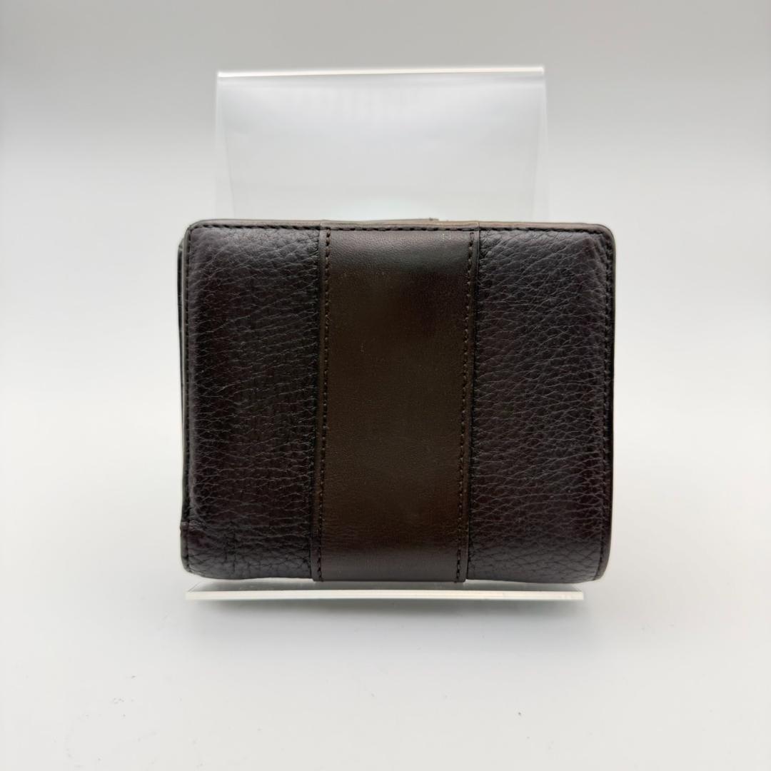 ◇クロエ　折財布　財布　ウォレット　Cチャーム　ブラウン