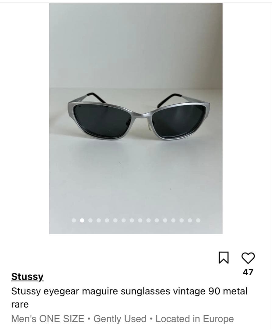小物 90s old stussy maguire stussy eyegear