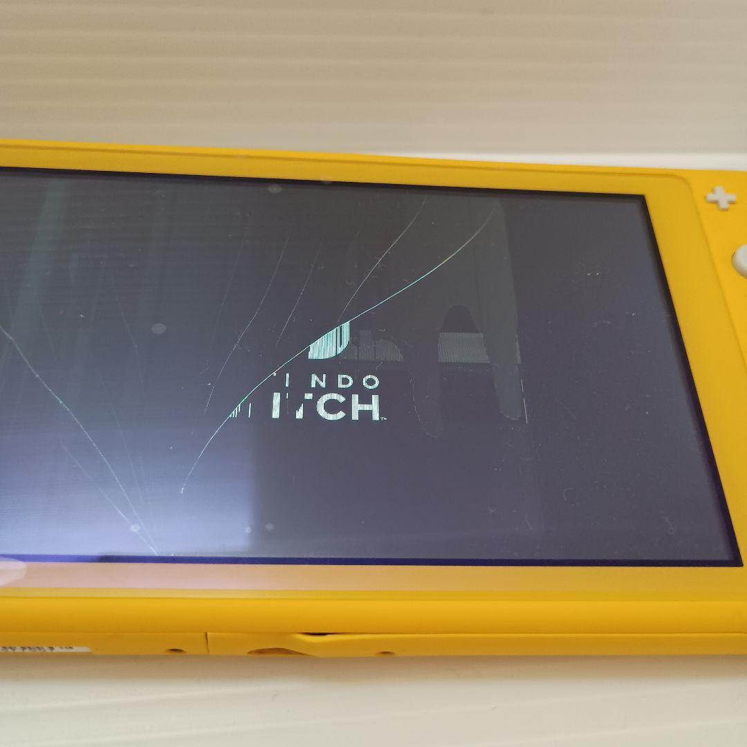 Nintendo Switch Lite イエロー 画面ひび割れあり初期化済