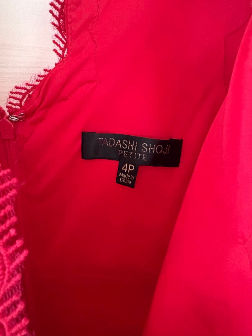TADASHI SHOJI レース ノースリーブ ワンピース 4P