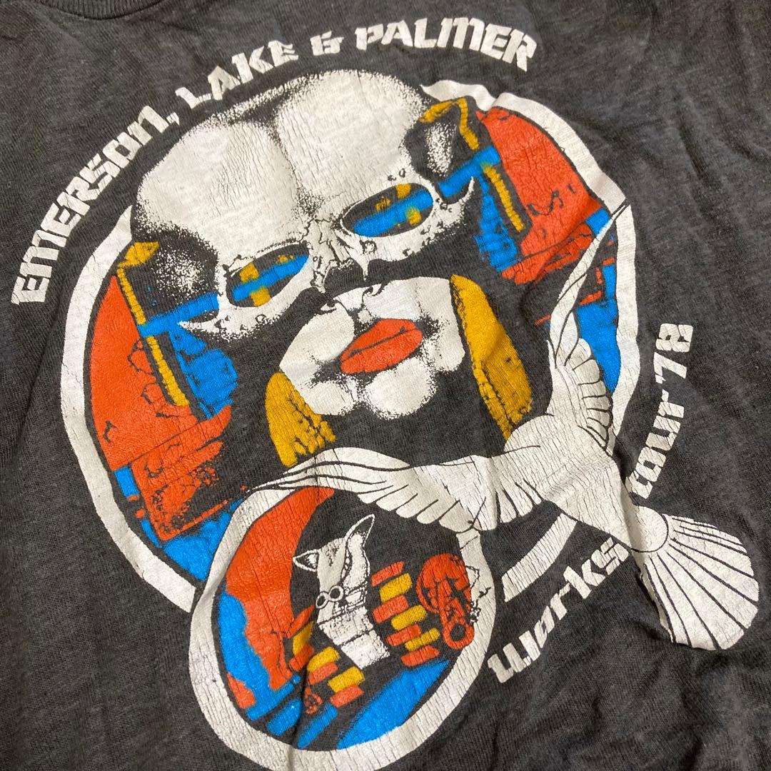 希少 70s Emerson Lake & Palmer ビンテージ T