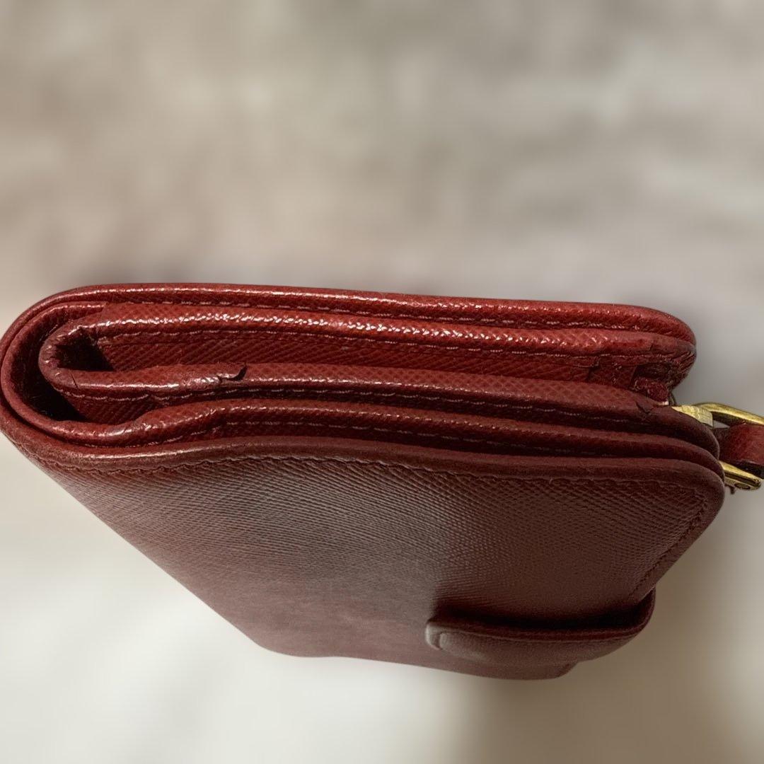 【最終セール　PRADA プラダ　二つ折り財布　サフィアーノ　レディース