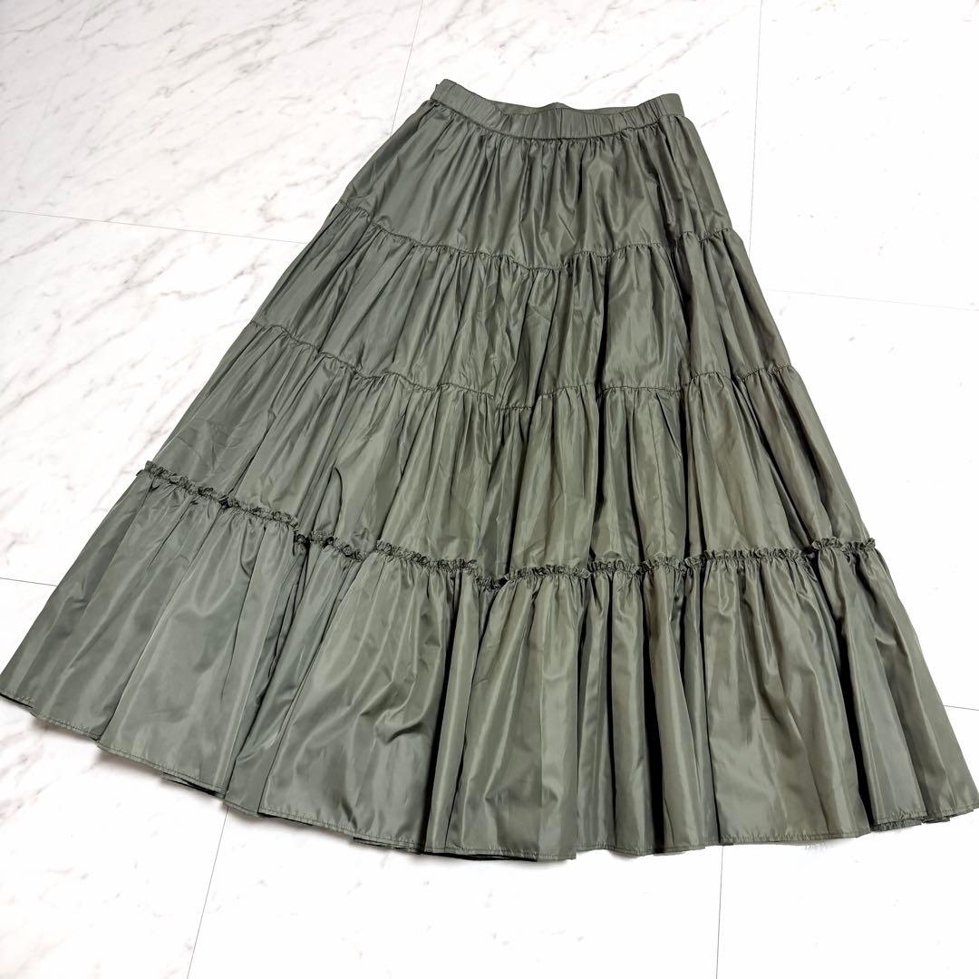 【未使用】完売品✨️シーニュ Aki ティアードスカート ロング 美シルエット