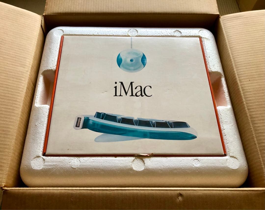 [美品] iMac 初代 Bondi Blue M6709J/B 外箱有り