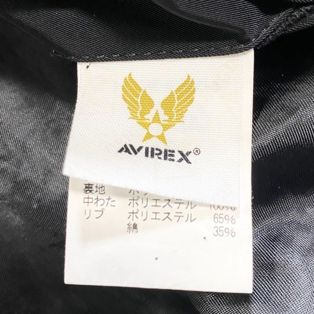 AVIREX アヴィレックス　L フライトジャケット MA-1 ブラック　ジップ