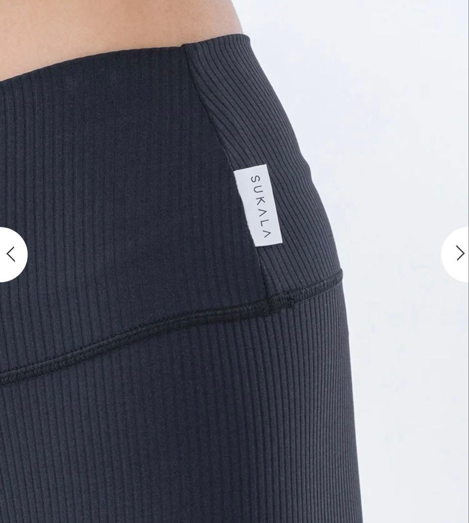 【SUKALA】ベーシックリブレギンス　M 新品　未使用　ブラック