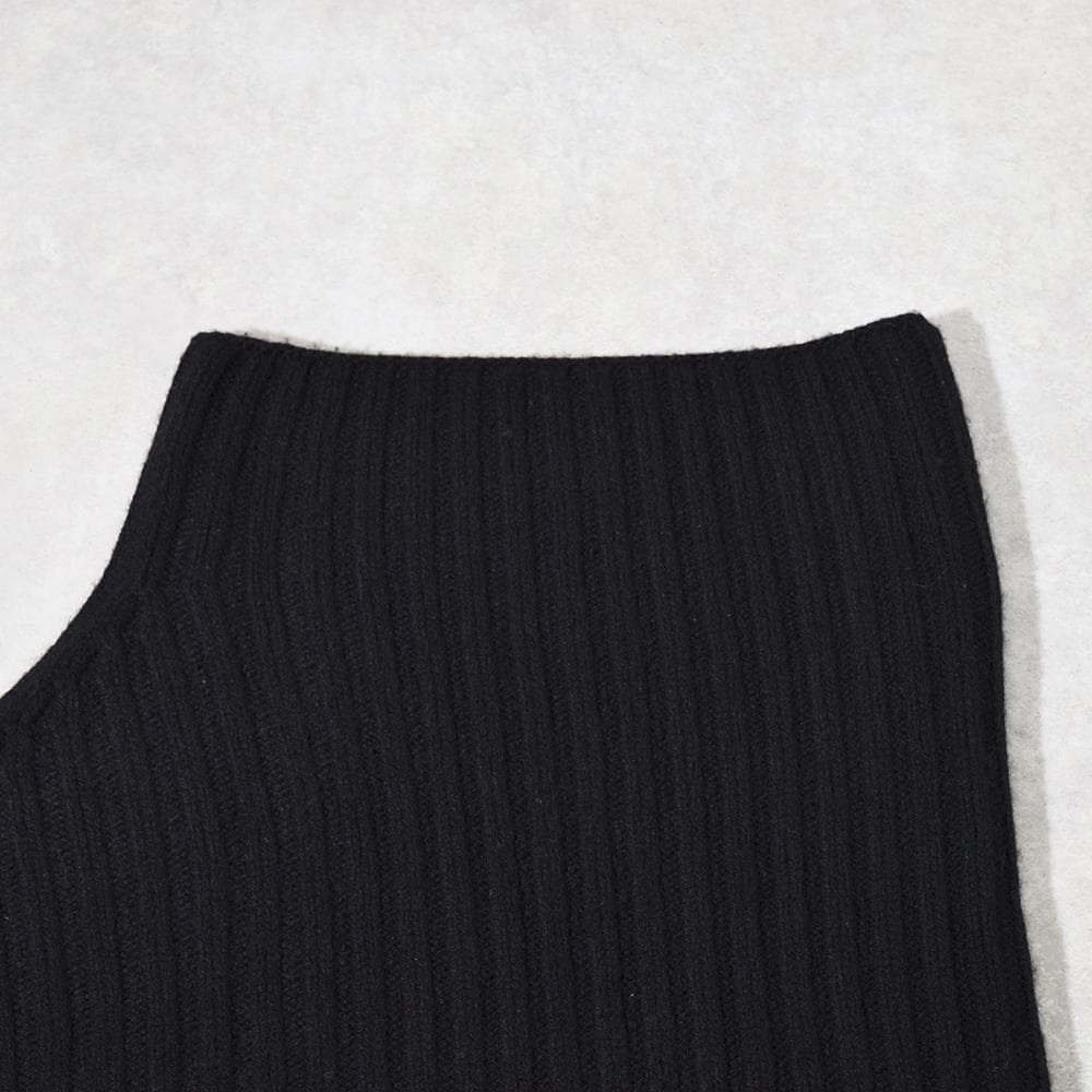 ジャーナルスタンダード 23AW ウール ワイドリブ ネックウォーマー 黒