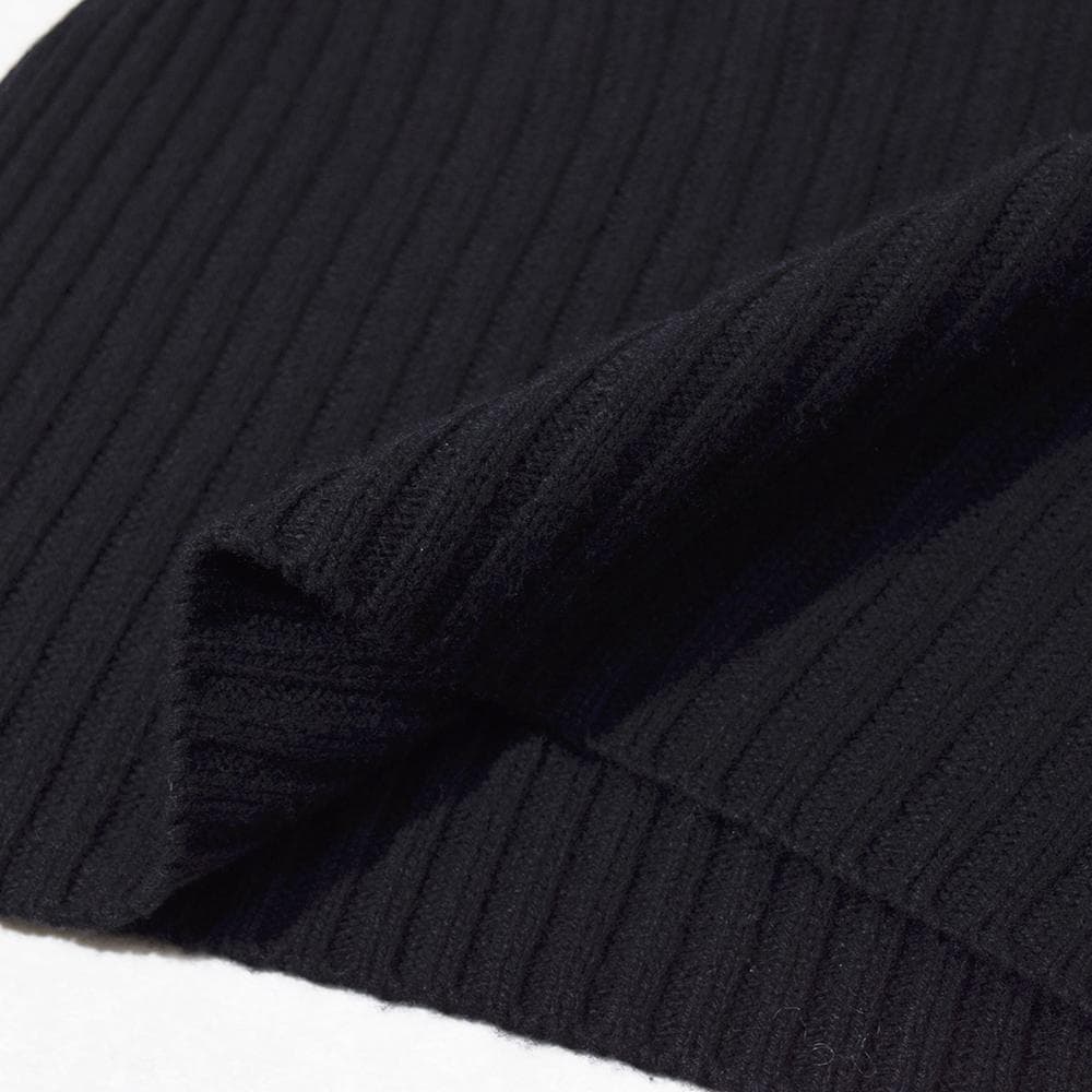 ジャーナルスタンダード 23AW ウール ワイドリブ ネックウォーマー 黒