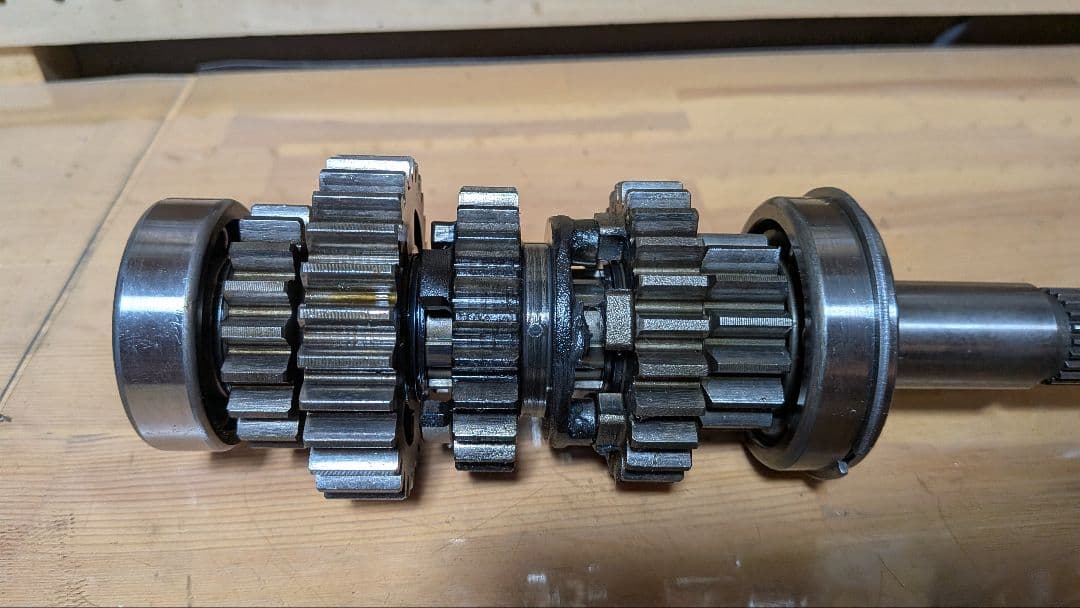 CB750F　トランスミッションギア　シフトドラム　シフトフォーク