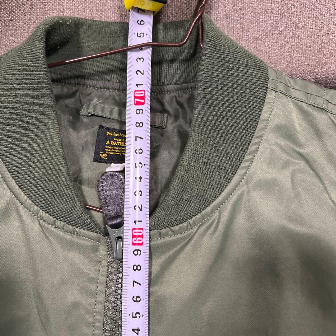A BATHING APE MA-1ジャケット オリーブグリーン