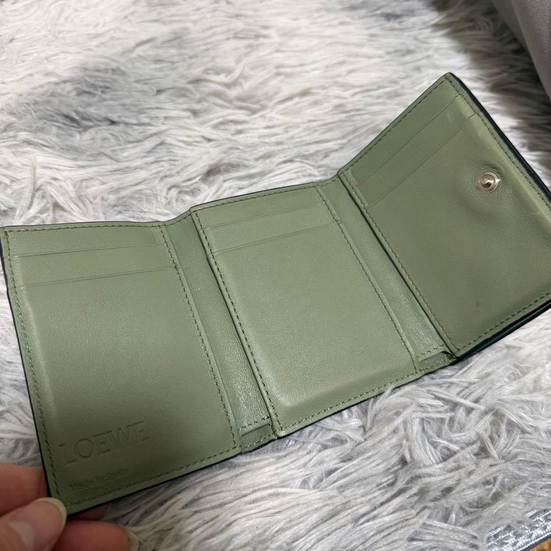 LOEWE財布 アナグラムトライフォールド ウォレット