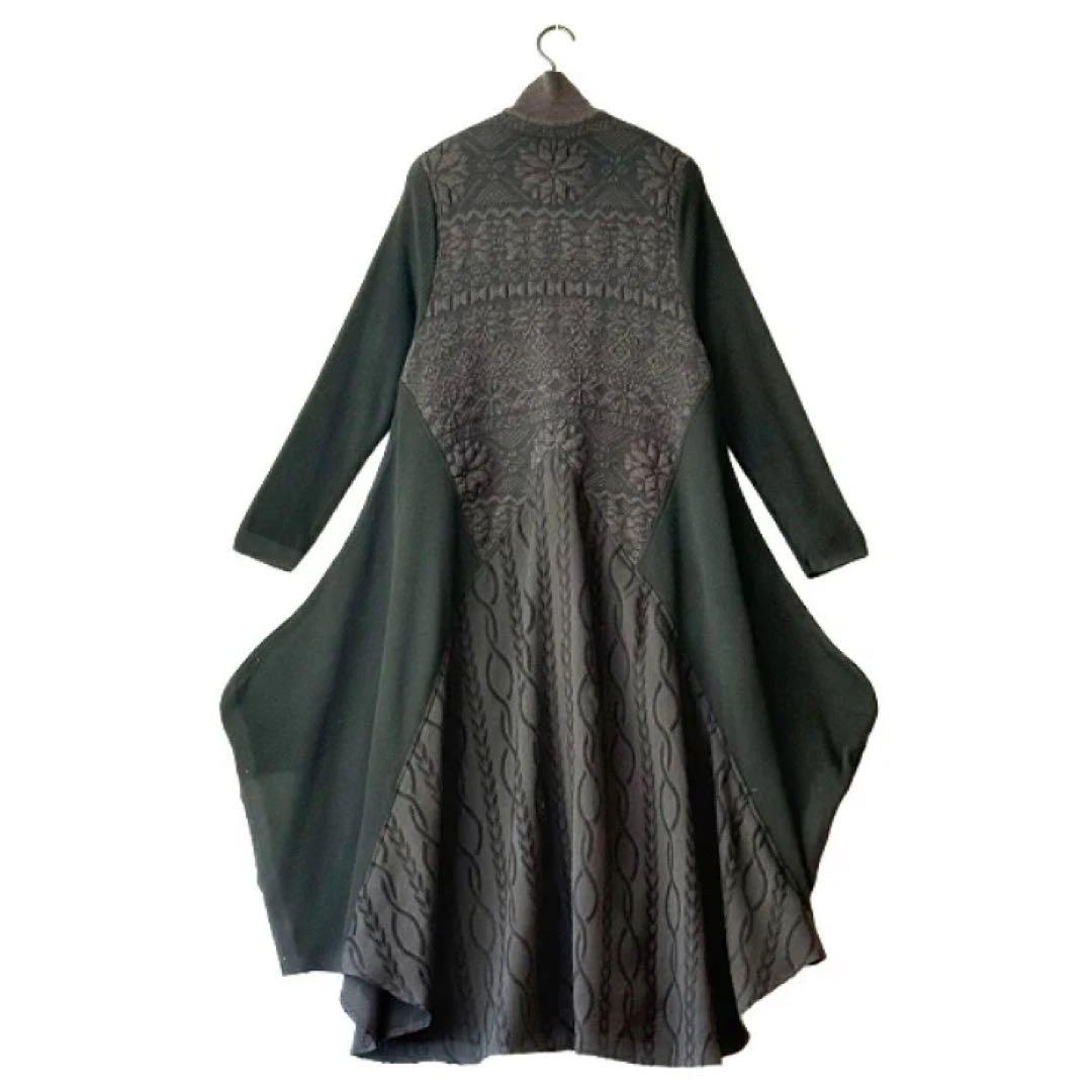 新品未使用タグ付き品⭐︎Yoshi Yoshibypj ニット長袖ロングワンピース