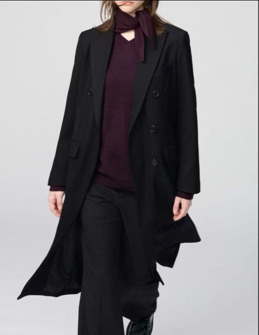UNIQLO:C ダブルロングコート XXL ブラック　即完　アイテム　完売