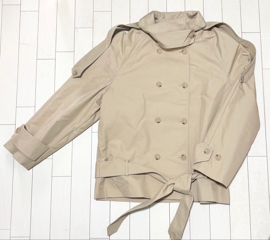 ZARA ZW ショート丈ハイネックトレンチコート M